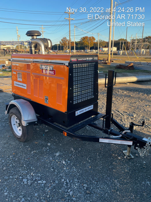 2022 Lincoln Electric Vantage 549X Crosslink Technology, Trailer Mounted, ES Decals, T3