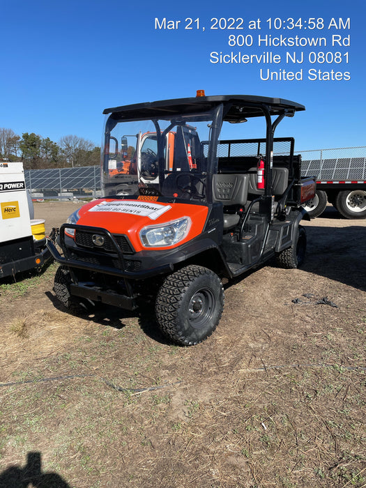 2022 Kubota RTV-X1140W-H Plastic Canopy, Windshield Acrylic Clear, LED Strobe Light, Wire Harness Kit, Back up Alarm