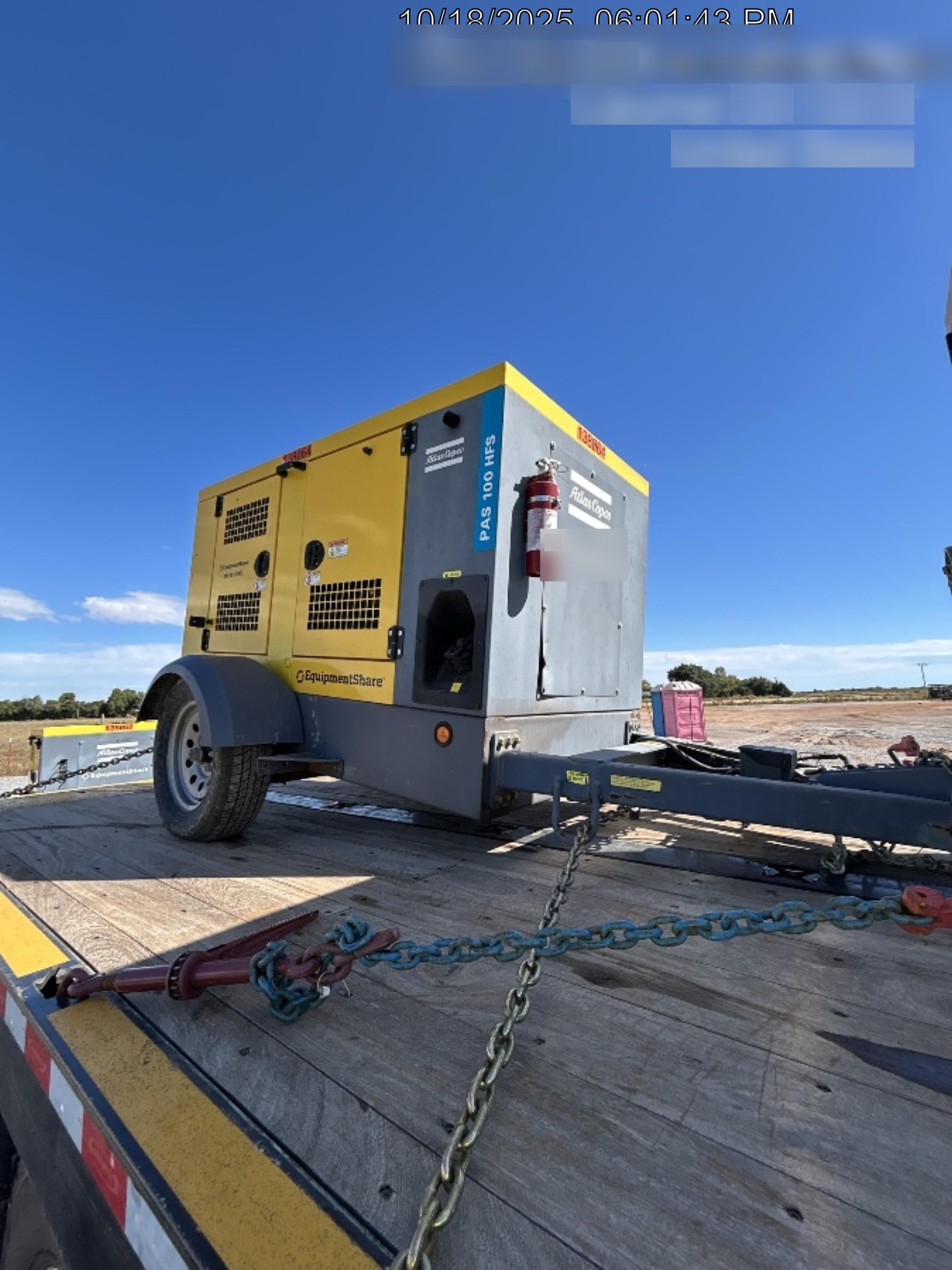 2021 ATLAS COPCO PAS 100 HF CS Enclosed