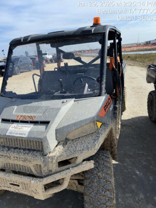 Polaris Pro XD 4000D AWD Canopy, Diesel, 4-6 Passenger, LED Strobe, Rearview Mirror