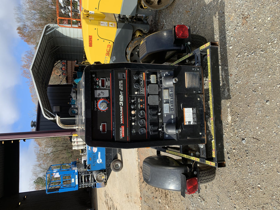 2018 Lincoln Electric Vantage 322 Lincoln Vantage 322 Welder Ready Pak 3 - Vantage 322, Trailer, Fender and light kit, Cable rack