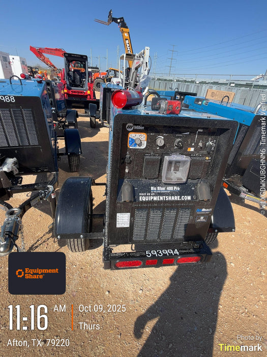 2025 MILLER ELECTRIC BIG BLUE 400