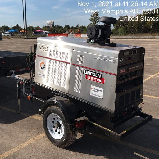 2021 Lincoln Electric Air Vantage 566 Air Vantage 566X Ready Pak 3 (includes trailer, cable rack, fender light kit); no telematics