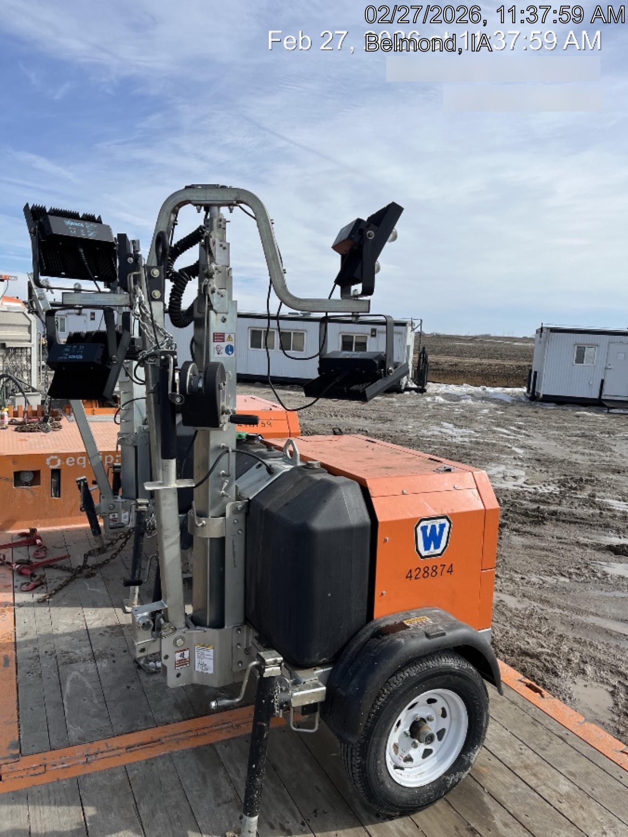 2024 Wanco WLTT-4MM4K Diesel, Deep Sea Controller, Shore Power Plug, Auto Start, (4) 350W LED Floodlights, 4kW Generator, 60 Gal Fuel Tank, 2" Ball, T3