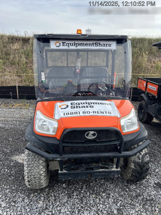 2021 Kubota RTV-X1140W-H Plastic Canopy, Windshield Acrylic Clear, LED Strobe Light, Wire Harness Kit, Back up Alarm