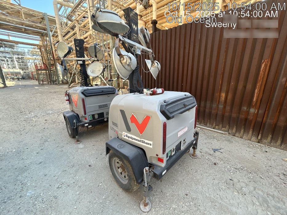 2018 Wacker Neuson LTV6K-MH Wacker Neuson LTV6K Mobile Light Tower w/Fuel Level Sensor Installed