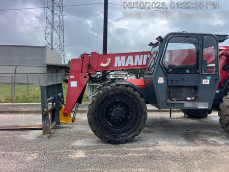 2018 Manitou 12042 Manitou MTA 12042 w/Cab/Heat/AC, Work Lights/Strobe, Aux Hyd, Solid Tires, Lift Hook, 66" Carriage, 72" Forks