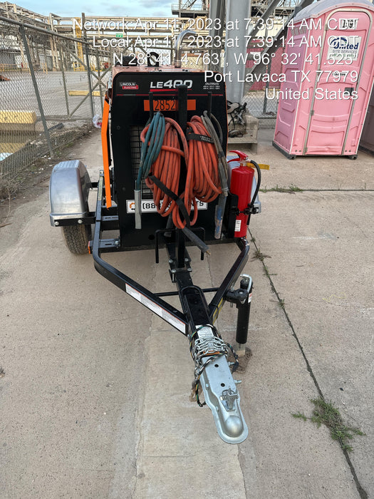 2022 Lincoln Electric LE400 Kubota V1505, Trlr, Cable Rack, Light Kit, ES Decals, T3