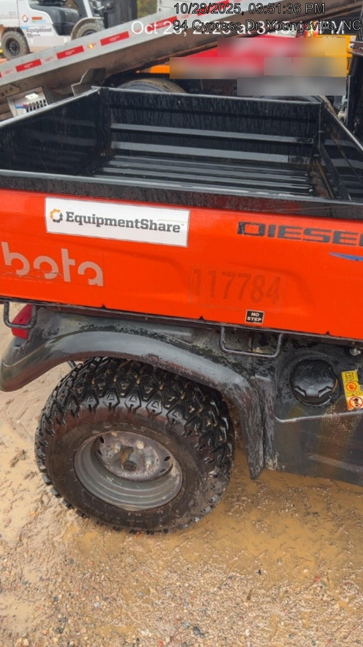 2020 Kubota RTV-X900 4wd Utility Cart, Diesel, 2 Seat, LED Strobe, Windshield Tempered Glass, Plastic Canopy, Wire Harness Kit, Backup Alarm