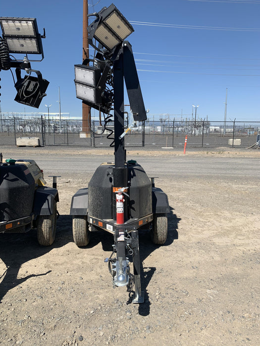 2020 Allmand NLV3GR (4) LED Light Fixture 350W, 23' Vertical Mast, 3kW Prime, Towable, Deep Sea L401, Leveling Jacks, Yanmar T4F 5.8hp