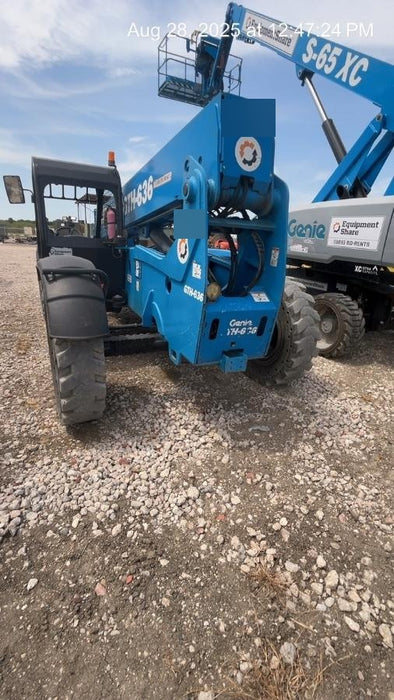2018 Genie GTH-636 Genie GTH-636 w/Open ROPS, Work Lights, Solid Tires, RH Cab Mesh, Beacon, 48" Carriage and Forks