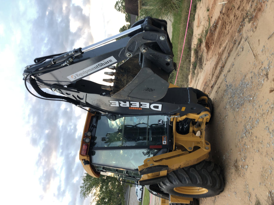 2020 John Deere 310LEP Cab/Heat/Air, 4WD, Standard Stick, Pilot Controls, 2 Way Hydraulics, TAG Manual QC