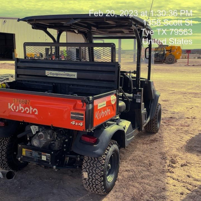 2022 Kubota RTV-X1140W-H Plastic Canopy, Windshield Acrylic Clear, LED Strobe Light, Wire Harness Kit, Back up Alarm