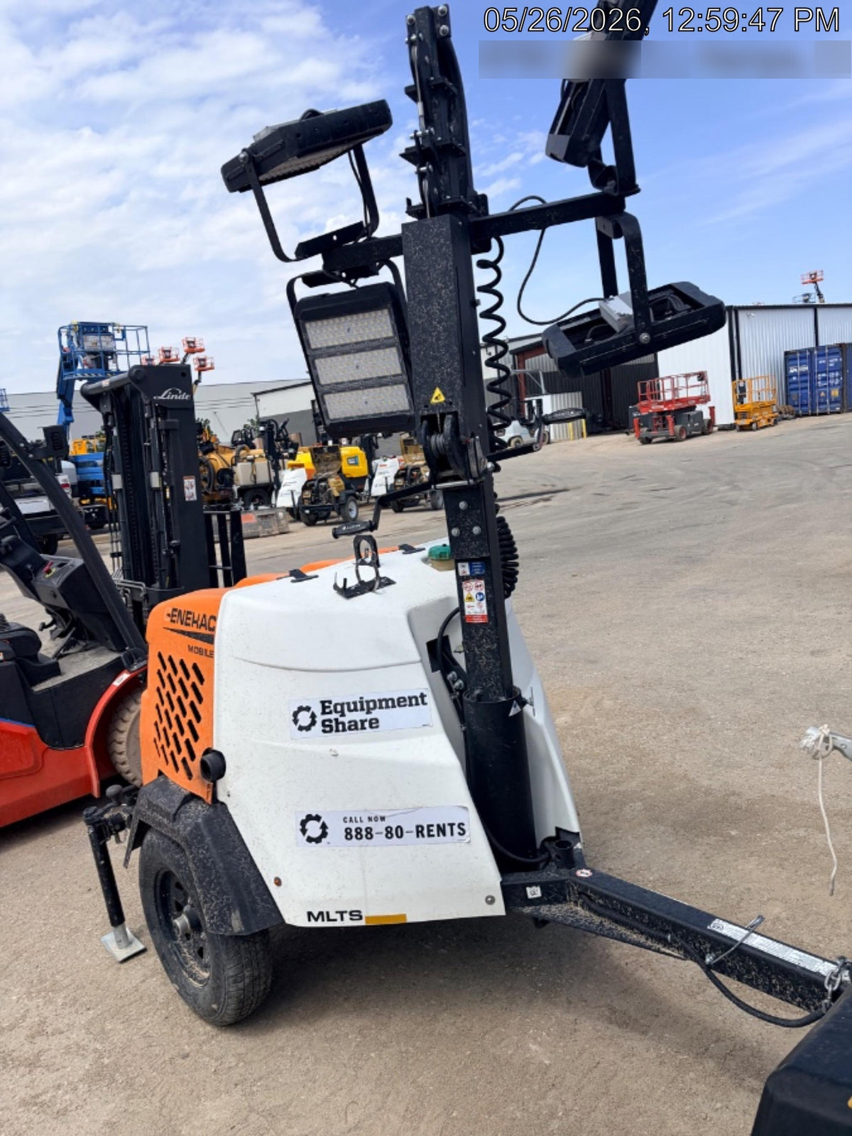 2023 Generac MLT2 Diesel, Flex Switch 120V Input, Powerzone Controller, 
(4) 320W LED Lights, 4kW Generator, 39.9 Gal Fuel Tank, 2" Ball, T3