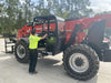 2019 Manitou MTA10055 Canopy, 120 HP, Solid Tires, Work Lights, Lift Hook, Auxiliary Hydraulics 66" Carriage and 60" Forks
