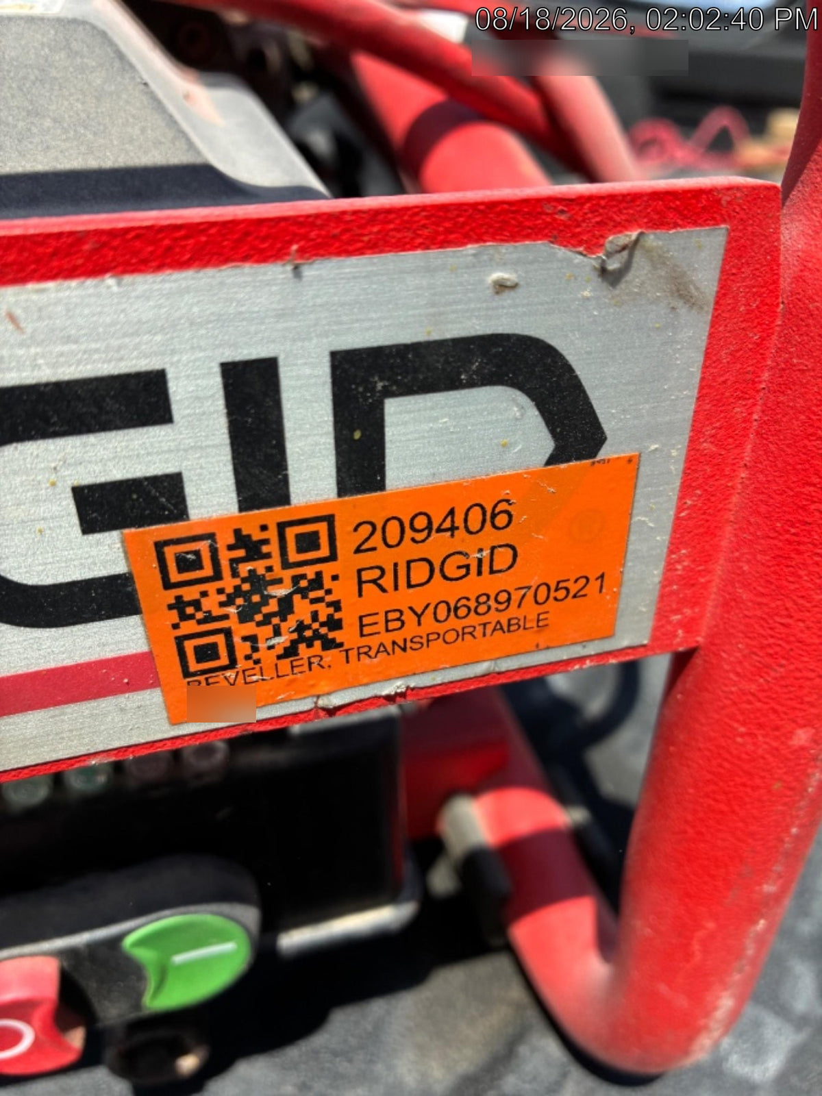 2021 RIDGID B-500
