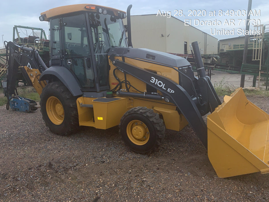 2020 John Deere 310LEP Cab/Heat/Air, 4WD, Standard Stick, Pilot Controls, 2 Way Hydraulics, TAG Manual QC