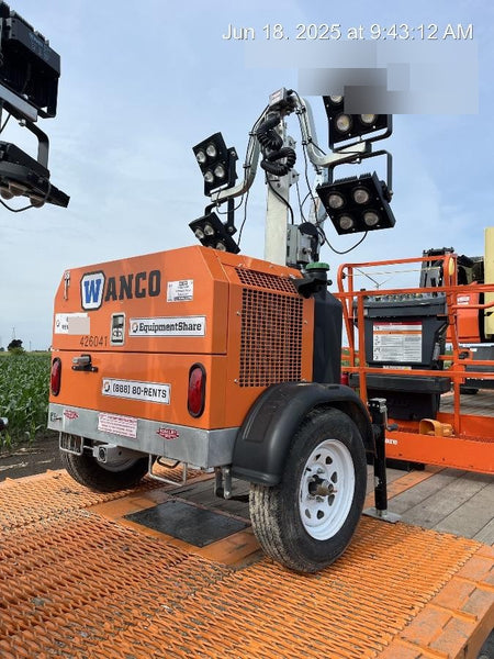 2024 Wanco WLTT-4MM4K Diesel, Deep Sea Controller, Shore Power Plug, Auto Start, (4) 350W LED Floodlights, 4kW Generator, 60 Gal Fuel Tank, 2" Ball, T3
