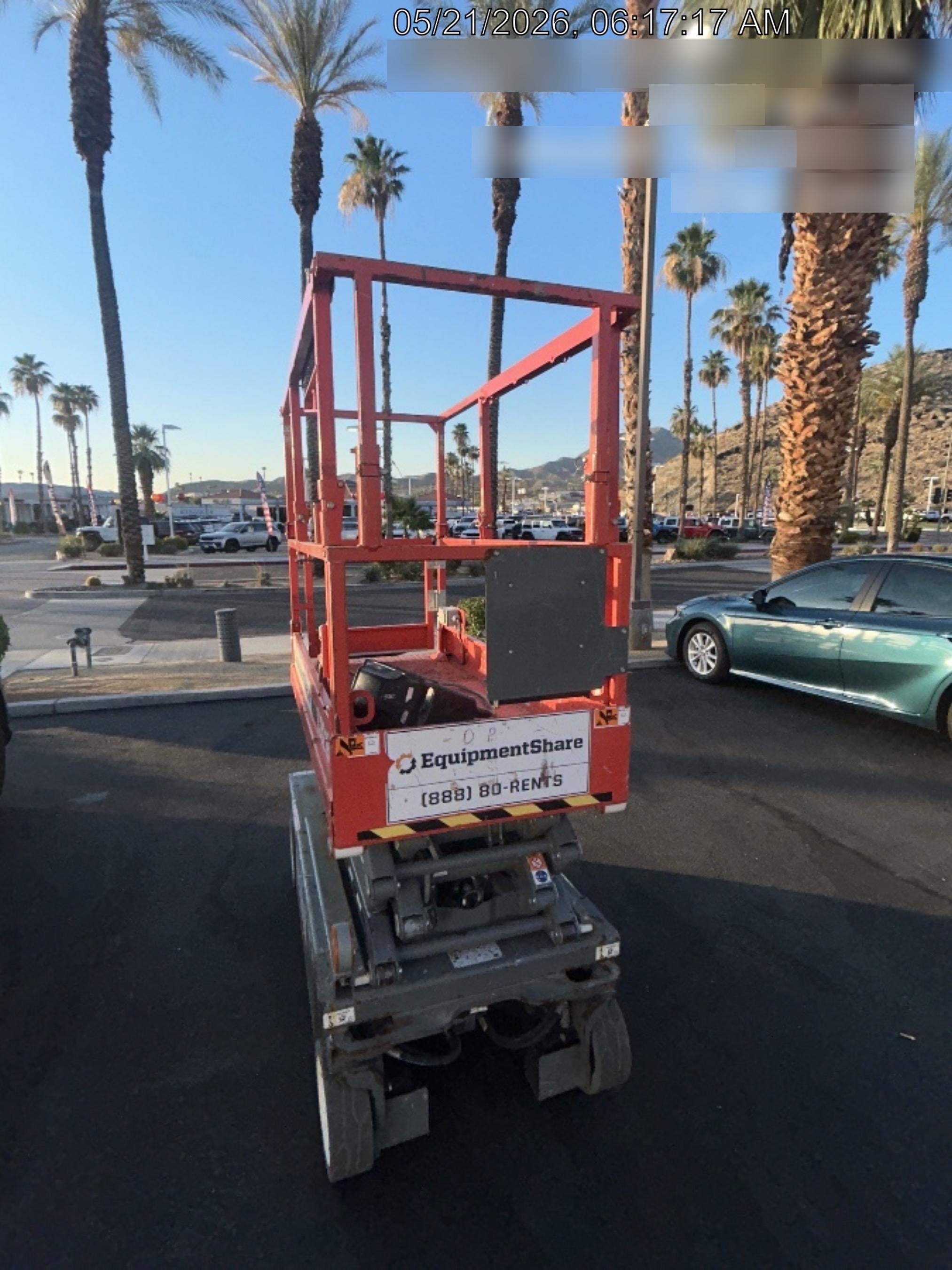 2020 Skyjack SJIII-3219 Solid NM Tires, Half height spring hinged entry gate, Dual Beacons, 800W Inverter