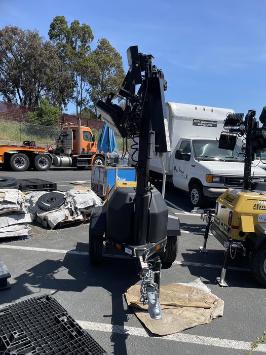 2022 Allmand NLV3GR (4) LED Light Fixture 350W, 23' Vertical Mast, 3kW Prime, Towable, Deep Sea L401, Leveling Jacks, Yanmar T4F 5.8hp