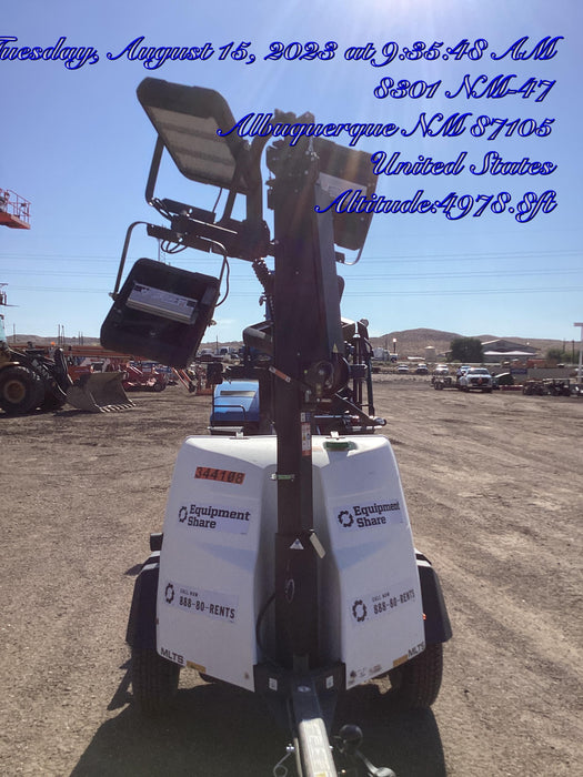 2023 Generac MLT2 Diesel, Flex Switch 120V Input, Powerzone Controller, (4) 320W LED Lights, 4kW Generator, 39.9 Gal Fuel Tank, 2" Ball, T3