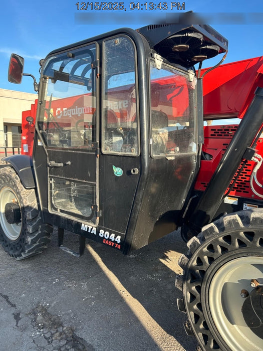 2020 Manitou MTA8044 74hp T4F, Cab/Heat/Air, Cab and Boom LED work lights, Auxiliary Hydraulics, Solid Tires, Amber strobe, Lift Hook w/66" Carriage, 60" Forks