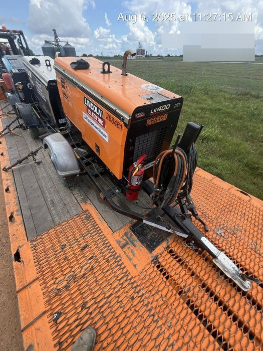 2022 Lincoln Electric LE400 Kubota V1505, Trlr, Cable Rack, Light Kit, ES Decals, T3