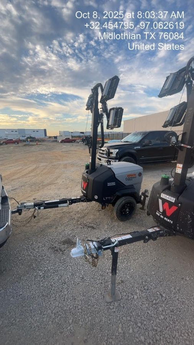 2024 Wacker Neuson LTT4 Diesel, Kohler KDW702, Deep Sea Controller, Auto Start, LED 320W, Bypass Outlet, T3