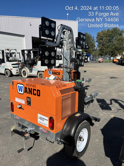 2024 Wanco WLTT-4MM4K Diesel, Deep Sea Controller, Shore Power Plug, Auto Start, (4) 350W LED Floodlights, 4kW Generator, 60 Gal Fuel Tank, 2" Ball, T3