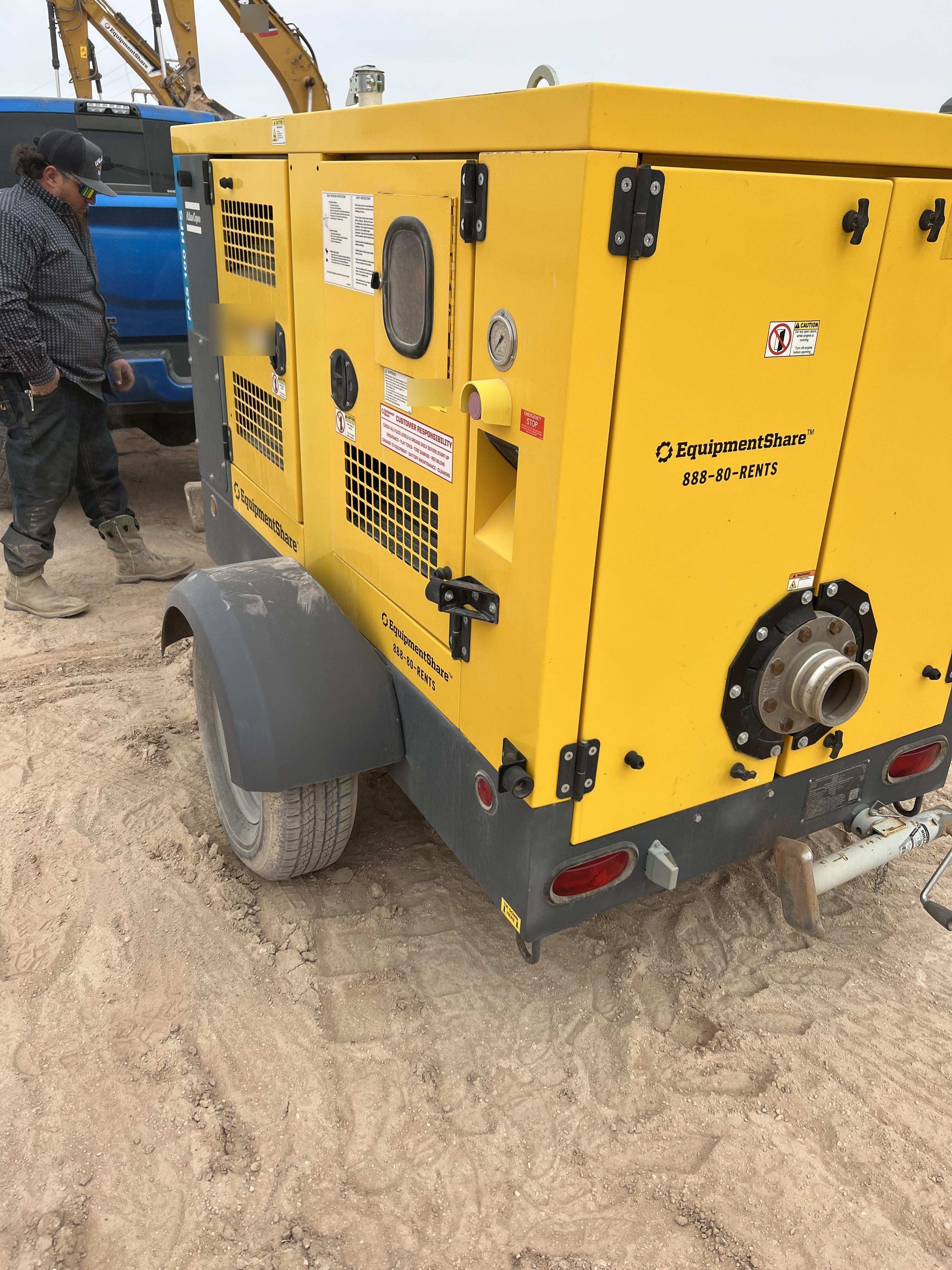 2021 ATLAS COPCO PAS 100 HF CS Enclosed