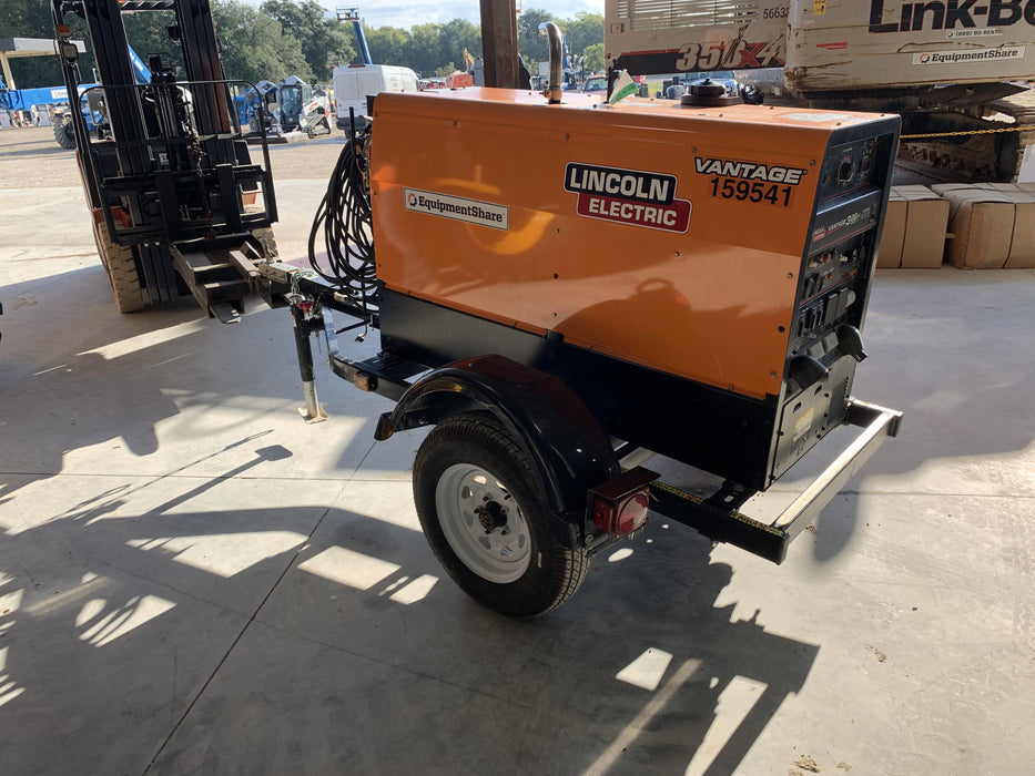 2021 Lincoln Electric Vantage 322 Vantage 322 Ready Pak 3 w/ Decals, ORANGE (includes trailer, cable rack, fender light kit) NO Telematics