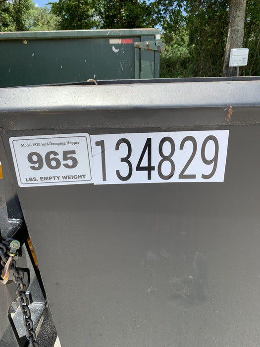 2021 STAR INDUSTRIES M-1820 - Self-Dump Hopper