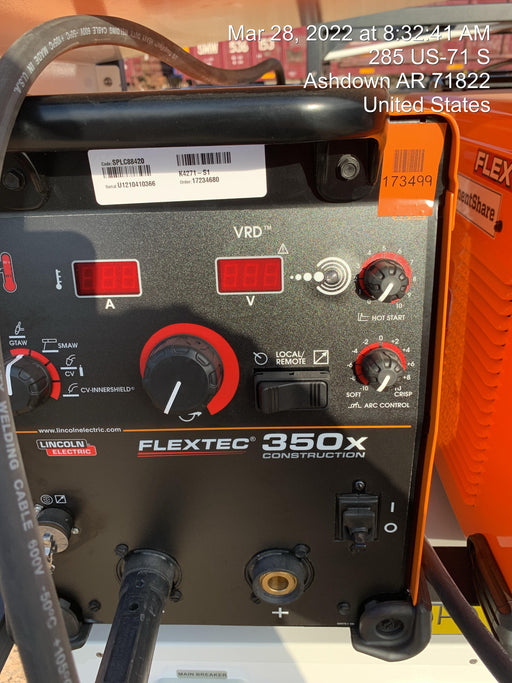 2021 LINCOLN ELECTRIC FLEXTEC 350X