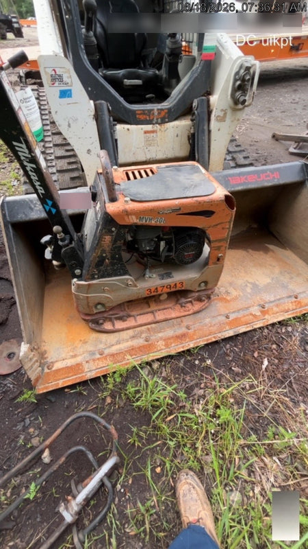 2023 Multiquip MV308GH Honda GX270, 18" Plate, Tachometer
