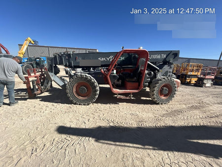 2018 Skyjack SJ1056 TH Skyjack 1056 TH Telehandler w/Open ROPS, Work Lights/Beacon, Solid Tires, 60" Carriage and Forks