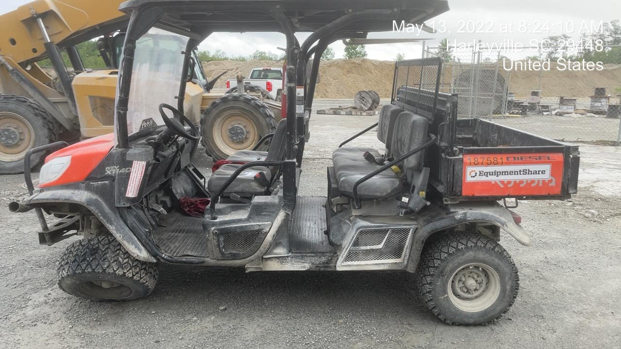 2021 Kubota RTV-X1140W-H Plastic Canopy, Windshield Acrylic Clear, LED Strobe Light, Wire Harness Kit, Back up Alarm