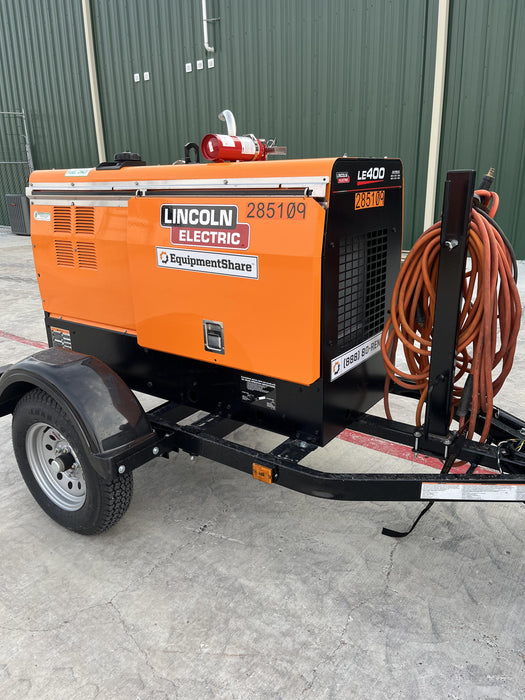 2022 Lincoln Electric LE400 Kubota V1505, Trlr, Cable Rack, Light Kit, ES Decals, T3