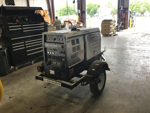 2019 Lincoln Electric Vantage 322 Ready-Pak 3, Two Wheel Trailer, Fender and Light Kit, Cable Rack