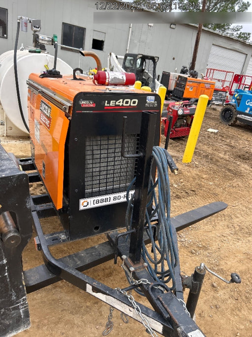 2022 Lincoln Electric LE400 Kubota V1505, Trlr, Cable Rack, Light Kit, ES Decals, T3