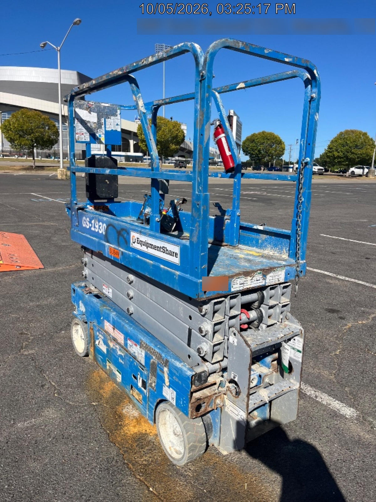 2019 Genie GS-1930 Fixed Rails with Chain Entry