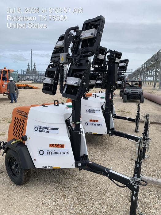 2024 Generac MLT2 Diesel, Flex Switch 120V Input, Powerzone Controller, 
(4) 320W LED Lights, 4kW Generator, 39.9 Gal Fuel Tank, 2" Ball, T3