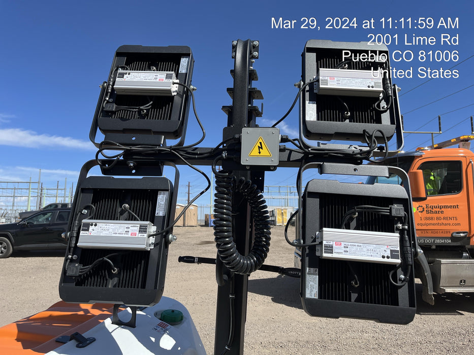 2023 Generac MLT2 Diesel, Flex Switch 120V Input, Powerzone Controller, 
(4) 320W LED Lights, 4kW Generator, 39.9 Gal Fuel Tank, 2" Ball, T3