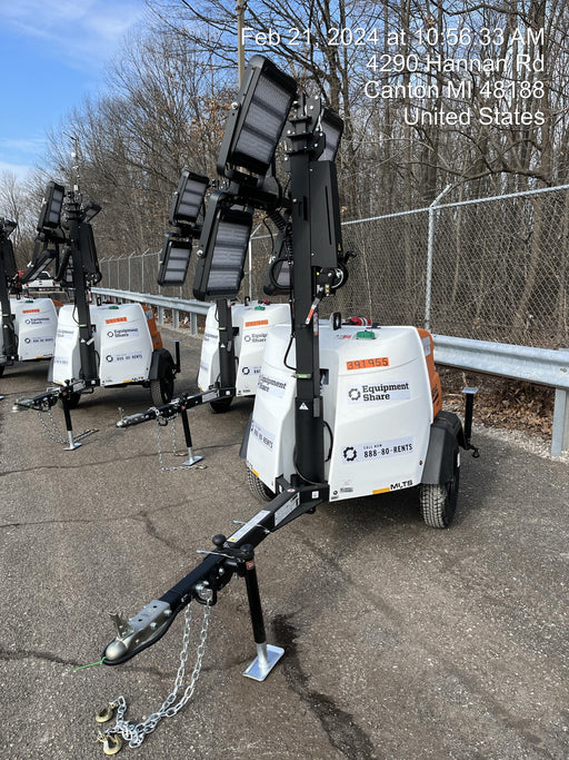 2024 Generac MLT2 Diesel, Flex Switch 120V Input, Powerzone Controller, 
(4) 320W LED Lights, 4kW Generator, 39.9 Gal Fuel Tank, 2" Ball, T3