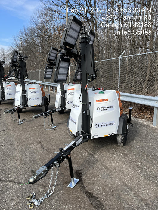 2024 Generac MLT2 Diesel, Flex Switch 120V Input, Powerzone Controller, 
(4) 320W LED Lights, 4kW Generator, 39.9 Gal Fuel Tank, 2" Ball, T3