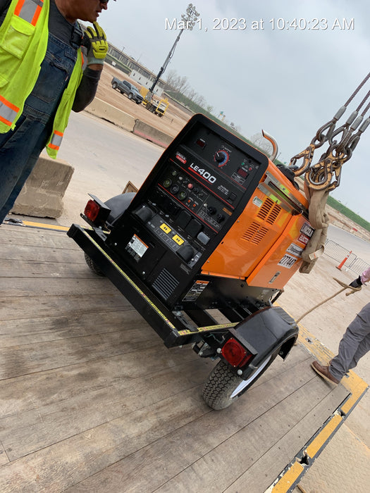 2022 Lincoln Electric LE400 Kubota V1505, Trlr, Cable Rack, Light Kit, ES Decals, T3