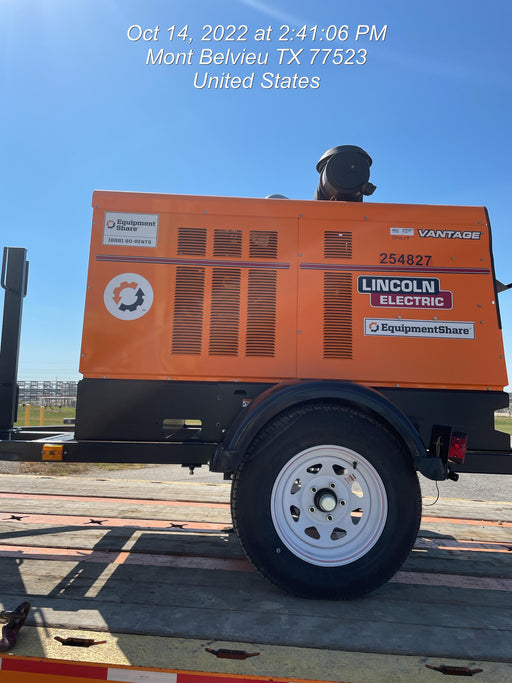 2022 Lincoln Electric Vantage 549X Crosslink Technology, Trailer Mounted, ES Decals, T3