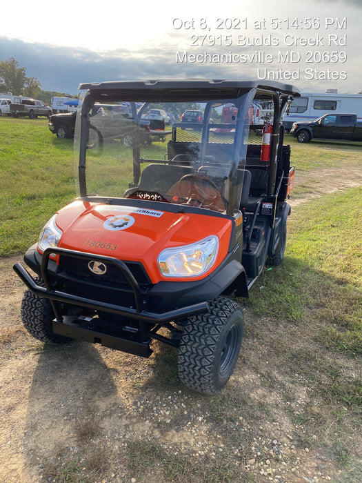 2021 Kubota RTV-X1140W-H Plastic Canopy, Windshield Acrylic Clear, LED Strobe Light, Wire Harness Kit, Back up Alarm
