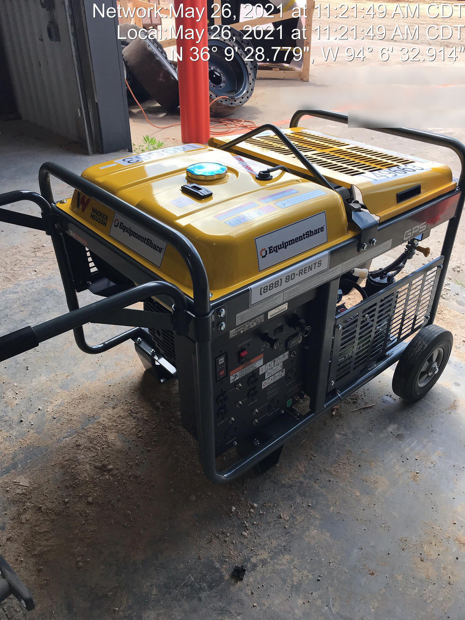 2020 Wacker Neuson GPS9700A GENERATOR,EPA,CSA,WHEEL KIT