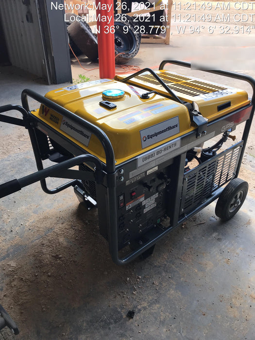 2020 Wacker Neuson GPS9700A GENERATOR,EPA,CSA,WHEEL KIT