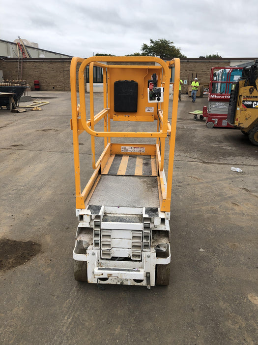 Custom Equipment HB-1430 Hy-Brid Scissor Lift
Platform capacity up to 670 lbs
Working height up to 20 ft
Weighs under 1,700 lbs
Non-marking wheels